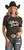 Rock & Roll Cowgirl Ladies Whiskey Dazed Graphic Black Short Sleeve Shirt
