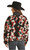 Rock & Roll Cowgirl Women's Black Abstract Print Sherpa Snap Up Jacket