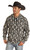 Rock & Roll Cowboy Men's Black and White Aztec Print Hoodie