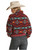 Rock & Roll Cowgirl Women's Burgundy Aztec Print Sherpa Pullover