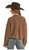 Rock & Roll Cowgirl Women's Relaxed Fit Chocolate Corduroy Button Down Jacket