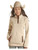 Powder River Outfitters Womens Beige Melange Henley Pullover