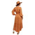 West & Wild Womens Caramel Smocked Waist Tassel Trim Ruffle Maxi Dress