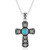 Montana Silversmiths Bold in Faith Turquoise Cross Necklace