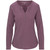 North River Women's Waffle V-Neck Henley Long Sleeve Shirt