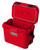 Yeti Roadie 24 Hard Cooler medial open front in rescue red