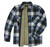 R Country Men's Blue Plaid Brushed Sherpa-Lined Fleece Shirt Jacket
