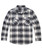 R Country Men's Gray Plaid Brawny Flannel Long Sleeve Shirt