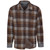 North River Men's Dark Earth Brown Jacquard Knit Long Sleeve Button Up