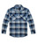 R Country Men's Blue Plaid Brawny Flannel Long Sleeve Shirt
