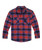 R Country Men's Red Plaid Brawny Flannel Long Sleeve Shirt