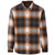 North River Men's Brown Medium Plaid Print Long Sleeve Button-Down Flannel Shirt
