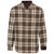 North River Men's Butternut Medium Plaid Print Long Sleeve Button-Down Flannel Shirt