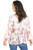Nostalgia Women's Ivory and Pink Floral Long Sleeve Blouse