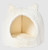 Main Street Pet 17" Hooded White Cat Bed