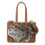 Angel Ranch Women's Brown Spotted Calf Hair Conceal Carry Crossbody Tote