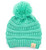 C.C Beanie Girls Sage Solid Pom Beanie