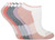 Dickies Women's All Day Comfort Dri-Tech No Show Socks in White Assortment - 6-Pack