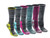 Dickies Ladies DRI-TECH Crew Socks - 6 Pack, I61004-002, Black/Assorted