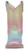 Dan Post Girls Youth 9" Pull On Ombre Rainbow Multi Western Boots