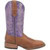 Laredo Women's Mara Tan/Purple Square Toe Cowgirl Boots