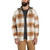 Carhartt Mens Rugged Flex Relaxed Fit Flannel Fleece Lined Hooded Shirt Jac