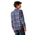 Ariat Boy's Indigo Plaid Harim Retro Fit Long Sleeve Shirt