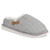 GaaHuu Womens Gray Textured Knit Clog Slipper