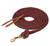 Weaver Leather Poly Cowboy Lead with Snap Black/Red/Gray 5/8'X10"