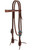 Weaver Leather Protack Headstall with Turquoise Flower Slim Band
