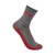 Carhartt Womens Force Heather Grey Grid Lightweight Synthetic-Merino Wool Blend Short Crew Sock