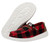 Hey Dude Girls Wendy Youth Red and Black Buffalo Plaid Slip On Shoes