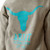 Ariat Girl's Heather Gray and Aqua Equipment Pullover Hoodie