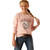 Ariat Girl's Blushing Rose Long Sleeve College Sweatshirt