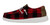 Hey Dude Boys Wally Youth Red and Black Buffalo Plaid Slip On Shoes