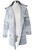 Keren Hart Women's Gray Plaid Hooded Long Sleeve Duster