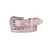 Nocona Girls Pink Glitter Belt with Silver Beaded Edging and Clear Crystals on Buckle