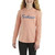 Carhartt Girls Peach Cursive Logo Hooded Long Sleeve T-Shirt