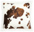 HiEnd Elsa Brown Cowhide Campfire Sherpa Pillow 18x18