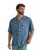 Wrangler Mens Short Sleeve Blue Coconut Cowboy Short Sleeve Shirt