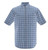 Wrangler Mens Short Sleeve Blue Plaid Wrinkle Resist Shirt