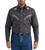 Wrangler Mens Grey Rodeo Ben Long Sleeve Snap Shirt