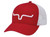 Kimes Ranch Men's Red/White Weekly Americana Trucker Cap