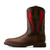 Ariat Men's Safety Toe VENTEK Groundbreaker Brown/Red Square Toe Pull On Boots