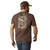 Ariat Men's Brown Heather Ariat Tonal Flag T-Shirt