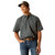 Ariat Men's Gray 360 Airflow Short Sleeve Button Up Shirt