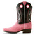 Ariat Girl's Youth Haute Pink Suede/Gilded Mocha Futurity Fort Worth Square Toe Boots