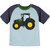 John Deere Boys Light Blue Big Tractor Short Sleeve Shirt