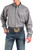 Cinch Men's Solid Gray Button Down Western Long Sleeve Shirt