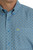 Cinch Men's Blue Geo Print Lightweight ArenaFlex Short Sleeve Button Up Shirt